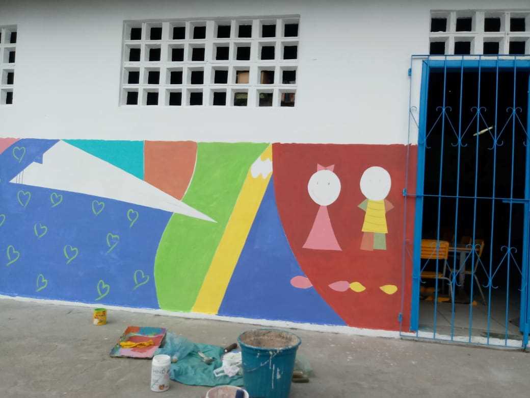 Camacã: Creche Rosalina Pinto ganha nova pintura